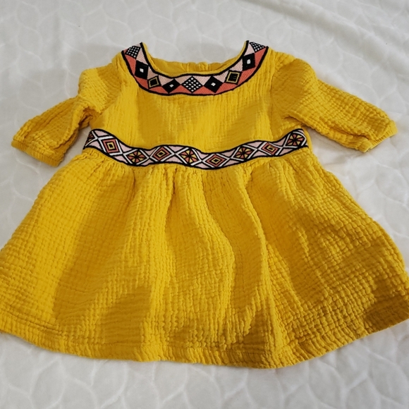 OshKosh B'gosh Other - Genuine Kids Osh Kosh Yellow Boho dress 12m